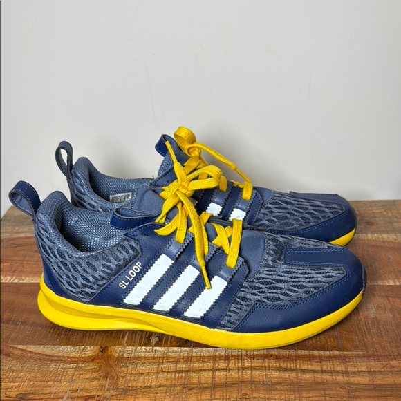 adidas Other - Adidas SL Loop Blue and Yellow Athletic Shoes with Mesh Upper, Men’s 12